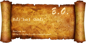Böbel Odó névjegykártya
